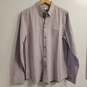 Filippa K Medium slim Fit Button Long Sleeve Shirt Light purple Wedding Formal
